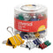 Universal 31026 Assorted Binder Clips, Mini/Small/Medium, Assorted Colors - Like New