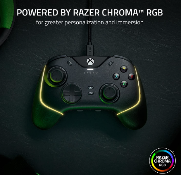 Razer Wolverine V2 Chroma Pro Controller Xbox RGB Black RZ06-04010100-R3U1 Like New