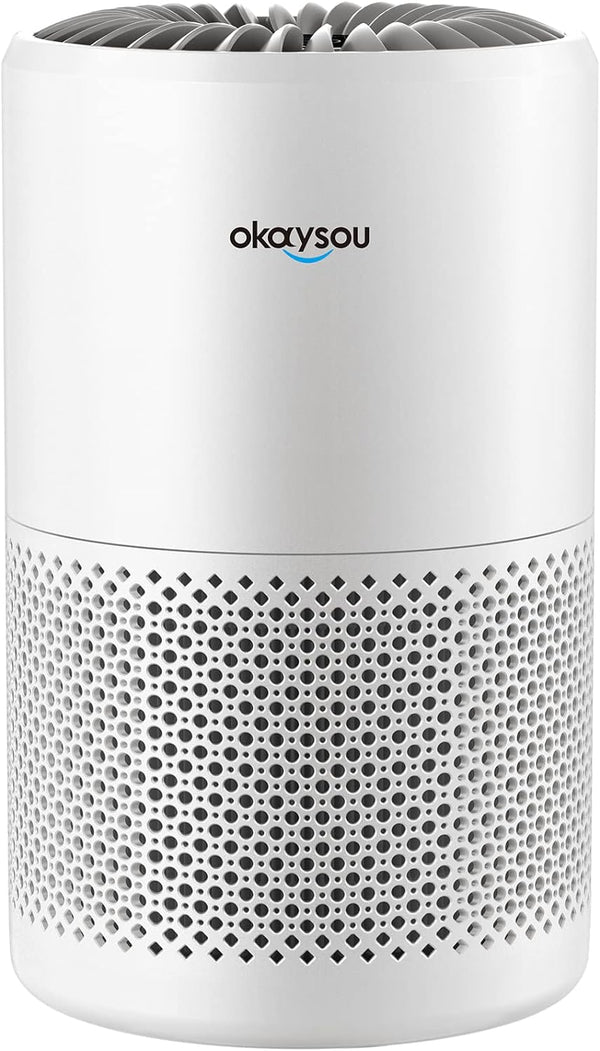 Okaysou Cayman 320 Air Purifiers for Bedroom, 600 SqFt Coverage - White Like New