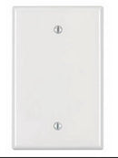 LEVITON PLUS+ NYLON WALLPLATE MIDWAY 3/8" LARGER UNBREAKABLE 2E2S4(2A) - WHITE - Like New