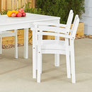 Bradley Outdoor Wood Garden Stacking Armchair 2 Pack B07BFKSJ81 - Natural - Brand New