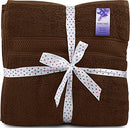 Utopia Towels 700 GSM Premium Bath Towels 100% Ring Spun 4 Pack - Dark Brown - Brand New