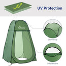 WolfWise Portable Pop Up Privacy Shower Tent, Spacious Changing Room, Green - Like New