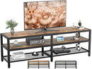 Unikito TV Stand for 75 80 inch TV Two Color Entertainment Center B0B28F22PD - Like New