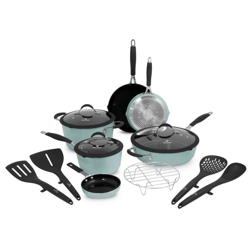 Paula Deen Family 14 Piece Ceramic, Non-Stick Cookware Set - Scratch & Dent
