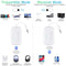 BEEITZIE BLUETOOTH TRANSMITTER RECEIVER 2-IN-1 V5.3 WIRELESS TRANSMITTER - WHITE - Like New