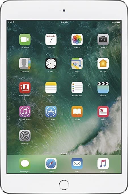 For Parts: APPLE IPAD MINI 7.9" (4TH GENERATION) 32GB WIFI SILVER CRACKED SCREEN/LCD