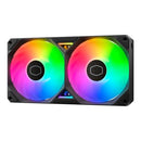 COOLER MASTER SICKLEFLOW EDGE 240 SIGNLE FRAME ARGB PC CASE - BLACK - Like New