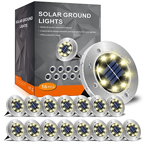 INCX Solar Lights Outdoor Waterproof,16 Pack Solor Ground Light for Outside - Like New