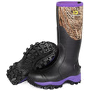 DRYCODE RUBBER BOOTS WOMEN STEEL SHANK HUNTING BOOTS - SIZE:  7 - PURPLE/BLACK - Like New