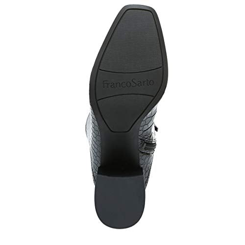 FRANCO SARTO WOMENS TRIBUTE KNEE HIGH HEELED BOOT SIZE 8.5 BLACK WIDE CALF - Brand New