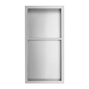 Stainless Steel Double Placed Tiers Bathroom Storage Shelf - Niche, 12" X 24" - Brand New