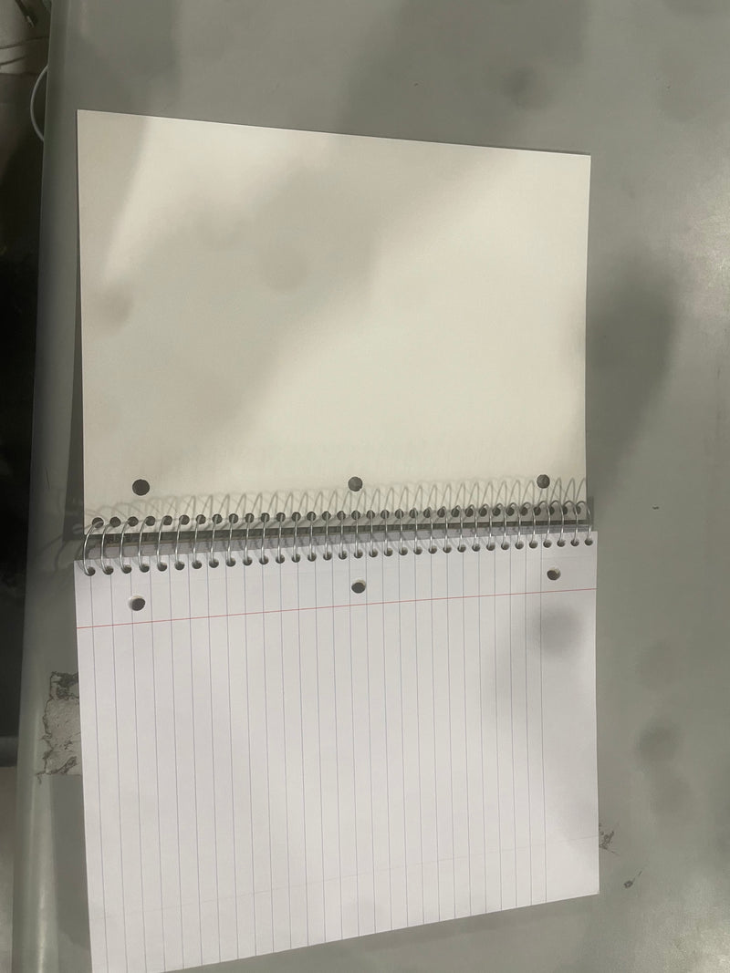 OFFICE DEPOT WIREBOUND NOTEBOOK 8" X 10-1/2", 5 SUBJECTS 180 SHEETS - PURPLE - Like New