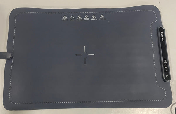 KOURILAND EXTRA-LARGE WARMING MAT FOOD 3 TEMP LEVELS FOOD WARMERS - DARK BLUE - Like New