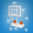 ATOMI POOLSIDE BASKET BALL GAME SET - WHITE - Like New
