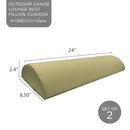 OneDesign Home Leg Rest Chaise Lounge Cushions 2 Pack B0CWVWVFXX - Perfect Patio - Like New