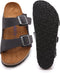 BIRKENSTOCK MEN'S SUEDE SOFT FOOTBED ARIZONA SANDAL - SIZE: MEN 9 - VELVET GRAY - Like New
