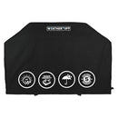 WEATHERTUFF ALL SEASON UNIVERSAL HEAVY DUTY STANDARD 58" GRILL COVER - BLACK - Like New
