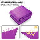 YESCOM 1 25'X25'X25' TRIANGLE SUN SHADE SAIL 97% UV BLOCK COMMERCIAL - FUCHSIA - Like New
