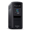 CYBERPOWER CP850PFCLCD PFC SINEWAVE UPS BATTERY BACKUP 850VA/510W - BLACK - Like New
