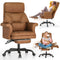 ELABEST C39 CROSS LEGGED OFFICE CHAIR ERGONOMIC RECLINER BIG AND TALL - BROWN - Like New