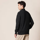 AMAZON ESSENTIALS MEN'S FULL-ZIP COTTON SWEATER, RIBBED FUNNEL NECK, SIZE: XL - Brand New