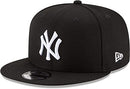 NEW ERA NEW YORK YANKEES MLB 9FIFTY ADJUSTABLE SNAPBACK HAT - BLACK/WHITE - Like New