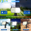 NYMPHY solar lights outdoor waterproof ip68, 56 LED 3 lighting modes - 4 Pack - Like New