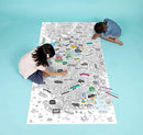 Brooklyn XXL Coloring Poster by OMY - Brand New