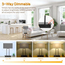 BESLOWE 16.1'', 3-WAY DIMMABLE TOUCH CONTROL TABLE LAMP- GRAY - Like New
