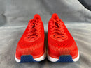 HOKA ONE ONE MENS CLIFTON 7 RUNNING SHOES - SIZE: MEN 9 - RED/WHITE - Like New