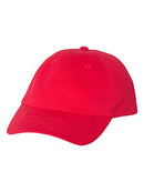 VALUCAP BRUSHED TWILL ADJUSTABLE CAP - RED - Like New