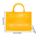 GENERIC FASHION BIG CAPACITY PVC SHOPPING TOTE BAG RUBBER SILICONE BEACH BAG - Like New