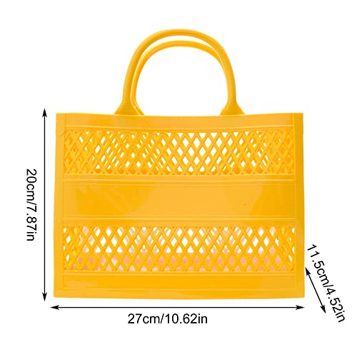 GENERIC FASHION BIG CAPACITY PVC SHOPPING TOTE BAG RUBBER SILICONE BEACH BAG - Like New