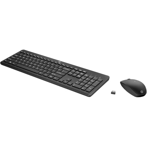HP WIRELESS KEYBOARD AND MOUSE COMBO 18H24AA - BLACK - Like New