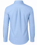 JAMES TAILORMEN' SLIM FIT LONG SLEEVE STRETCH DRESS SHIRT SIZE: 2XL - LIGHT BLUE - Brand New