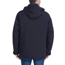 Weatherproof Men's Fleece, Bib, Removable Hood 1311004 Black/Blue M - Brand New