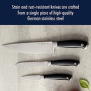 HENCKELS FORGED ELITE RAZOR-SHARP 3-PIECE KITCHEN KNIFE SET - STAINLESS STEEL - Brand New