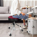 AKOLT SADDLE DRUM THRONE HEAVY DUTY DRUM SEAT HYDRAULIC MI7860 - DARK RED BROWN - Like New