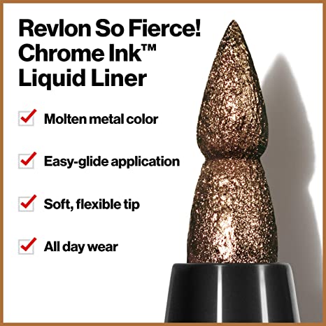 Revlon So Fierce! Chrome Ink Liquid Eyeliner - Choose Color New