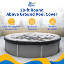 Blue Wave 8-Year 28-ft Round Above Ground Pool Winter Cover - Like New