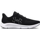 UNDER ARMOUR WOMEN'S CHARGED PURSUIT 3 BIG LOGO SIZE: 10, BLACK/BLACK/WHITE - Like New