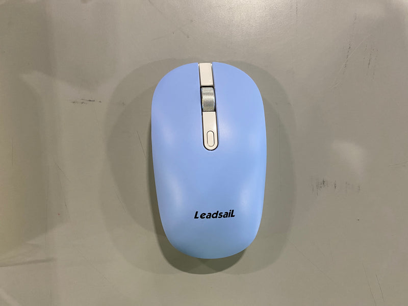 LEADSAIL WIRELESS KEYBOARD AND MOUSE COMBO, PC - BLUE WHITE - Like New