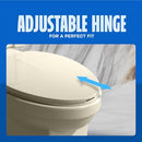 HIGHCRAFT B1TSPE ELONGATED PLASTIC TOILET SEAT WITH ADJUSTABLE HINGE - BONE - Like New