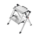 HAILO MINI STEEL STEP STOOL TWO LARGE ANTI-SLIP STEPS 330 LB CAPACITY - Brand New