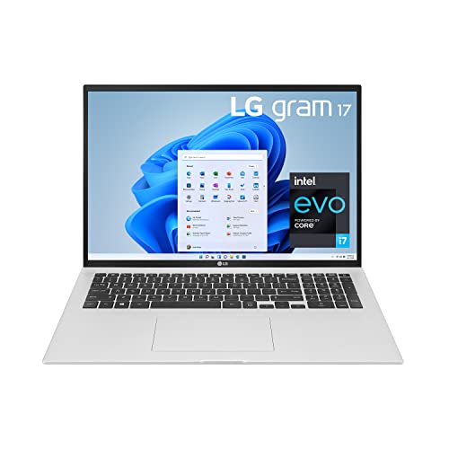 LG gram Laptop 17" WQXGA i7-1195G7 16GB 2TB SSD 17Z95P-K.AAS9U1 - Silver Like New