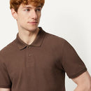 AMAZON ESENTIALS MEN'S SLIM-FIT SHORT-SLEEVE COTTON POLO RICH HAZEL SIZE L - Brand New