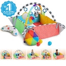 BABY EINSTEIN PATCH'S PLAYSPACE ACTIVITY MAT & BALL PIT GYM MUSIC-MULTICOLOR - Like New