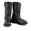Xelement 1440 Men's The Classic Black Engineer Motorcycle Premium Leather Boots - Brand New