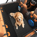 YLKU Dog Car Seat Cover Back Seat, Waterproof Scratch Resistant (Black/Orange) - Like New